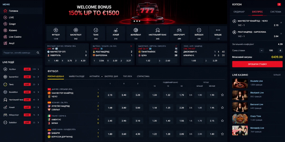 Αθλητικό στοίχημα και αποδόσεις στο Quickwin Casino